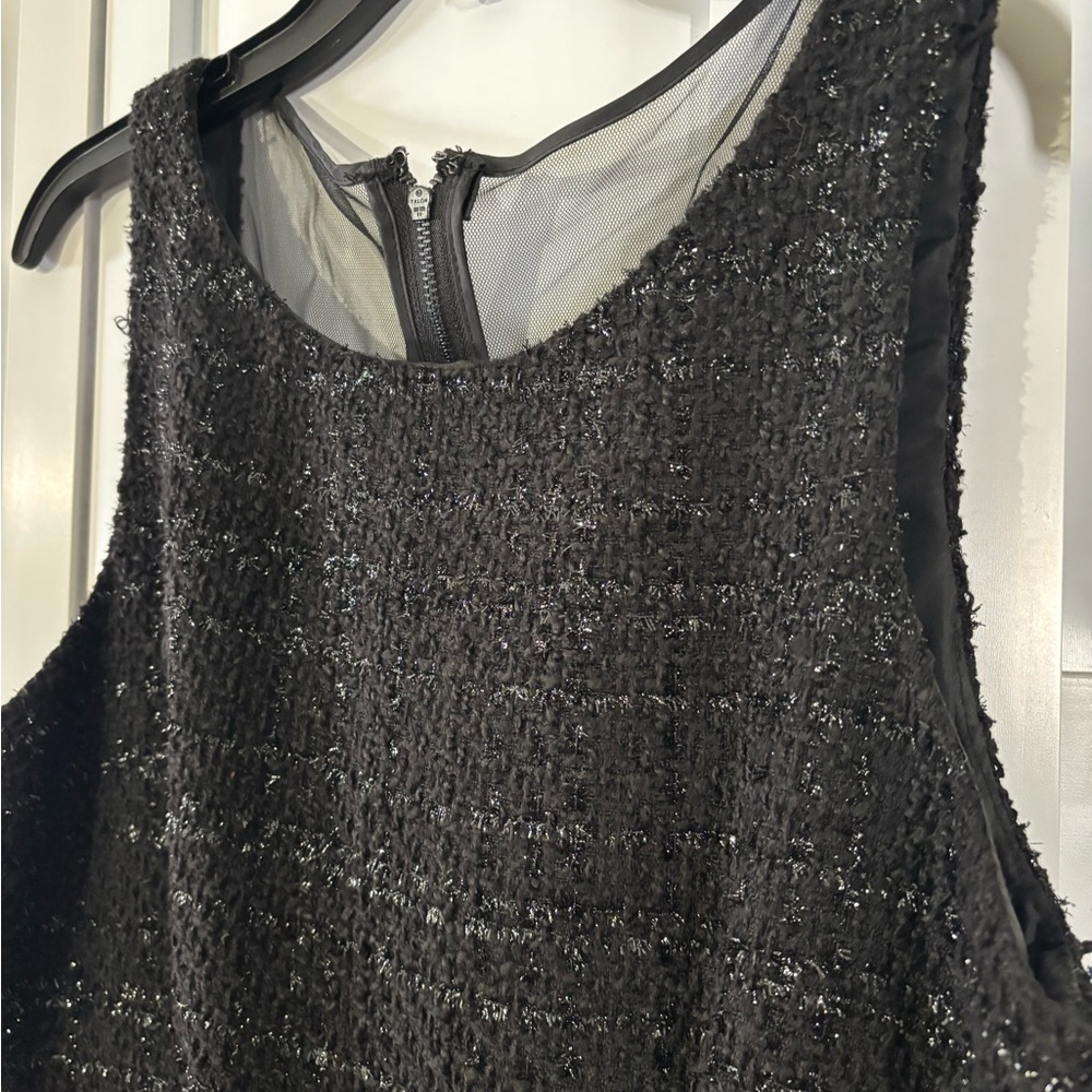 Jennifer Lopez Black Textured Dress